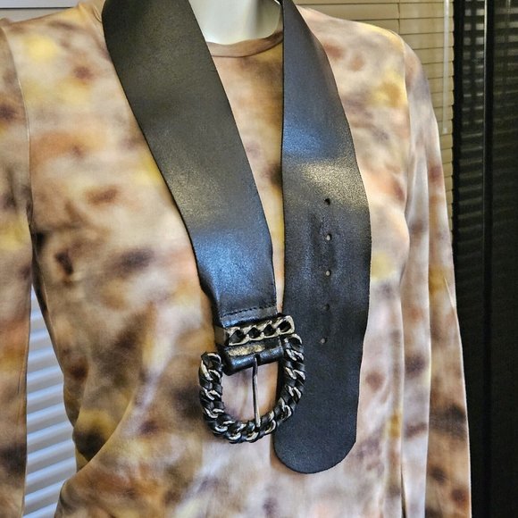 VGC Preloved Soft, Wide Leather Dress Hip Belt, by Warehouse, Holes from 28-32in - Picture 2 of 13